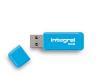 Integral pamięć USB Neon 8GB USB 2.0 - kolor niebieski