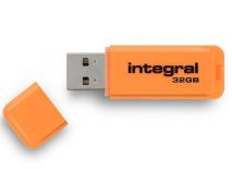 Integral pamięć USB Neon 32GB USB 2.0 - kolor pomarańczowy