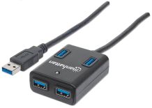 Manhattan Hub SuperSpeed USB 3.0, 4 portowy