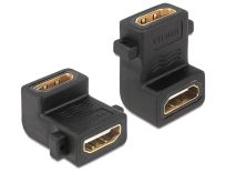 DeLOCK Adapter HDMI-A (F) -> HDMI-A (F) kątowy 90°