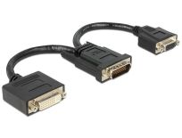 DeLOCK adapter DMS-59 (M) > DVI 24+5 (F) + VGA (F) 20 cm