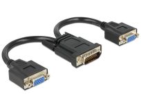 DeLOCK adapter LFH60 (M) -> 2 x VGA (F) 20 cm