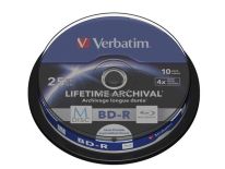 Verbatim BluRay M-DISC BD-R [ Spindle 10 , 25GB , 4x , Inkjet Printable ]