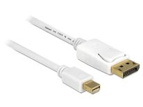 DeLOCK kabel mini Displayport (M) - Displayport (M), 1m, biały