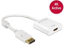 DeLOCK Adapter Displayport 1.2 męski > HDMI żeński 4K aktywne biały