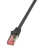 LogiLink Patchcord Cat.6 S/FTP PIMF PrimeLine 1m, czarny