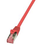 LogiLink Patchcord Cat.6 S/FTP PIMF PrimeLine 0,5m, czerwony