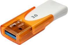 PNY Technologies Pendrive (Pamięć USB) 16 GB USB 3.0 Pomarańczowo-biały