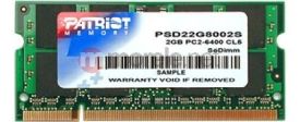 Patriot 2GB 800MHz DDR2 Non-ECC CL6 SODIMM