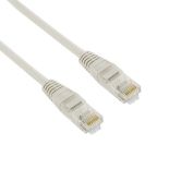 4World patchcord RJ45, osłonka zalewana, kat. 5e UTP, 1m, szary