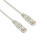 4World patchcord RJ45, osłonka zalewana, kat. 5e UTP, 10m, szary