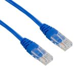 4World patchcord RJ45, osłonka zalewana, kat. 5e UTP, 3m, niebieski