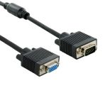 4World kabel przedłużający do monitora VGA/SVGA D-Sub15 M/F 1.8m (ferryt)