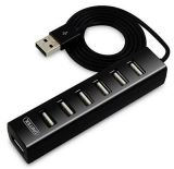 Unitek Hub 7x USB 2.0. mini, czarny, Y-2160