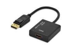 ednet Kabel adapter Ednet DisplayPort, DP-HDMI typA, M/Ż 0,2m, 4K