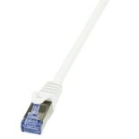 LogiLink Patchcord Cat.6A 10G S/FTP PIMF PrimeLine 0,5m biały