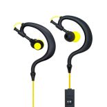 ART SŁUCHAWKI BLUETOOTH Z MIKROFONEM AP-B23 czarne/żółte sport (EARHOOK)