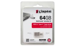 Kingston pamięć USB 64GB DT microDuo 3C, USB 3.0/3.1 + Type-C flash drive