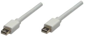 Manhattan Kabel monitorowy Mini DisplayPort / Mini DisplayPort M/M, biały 1m