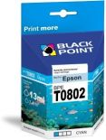 Black Point Tusz Black Point BPET0802 , Cyan , chip , 13 ml , Epson T0802