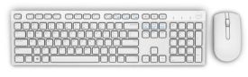 Dell Wireless Keyboard and Mouse - KM636 - US Intl White