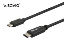 Savio CL-80 Kabel USB 3.1 Typ C M- micro USB 2.0 AM, 1m, pudełko