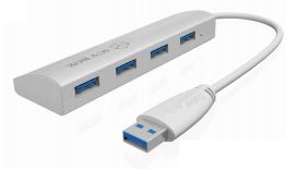 RaidSonic Technology IcyBox 4-portowy Hub USB 3.0, Srebrny