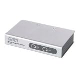 Aten CS72E 2-Port PS/2 KVM Switch, 2x Cables (1.2m, 50cm console) Non-powered