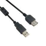 4World kabel przedłużajacy USB 2.0 typu A-A M/F 3.0m (HQ, ferryt)