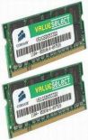 Corsair 2X2GB 800MHz DDR2 non-ECC CL5 SODIMM 1.8V