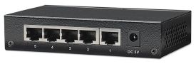 Intellinet Network Solutions Gigabit switch 5x 10/100/1000 Mb/s RJ45 desktop metal czarny