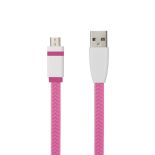 TB Kabel USB - Micro USB 1m. różowy