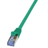 LogiLink Patchcord Cat.6A 10G S/FTP PIMF PrimeLine 0,5m zielony