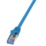 LogiLink Patchcord Cat.6A 10G S/FTP PIMF PrimeLine 0,5m niebieski