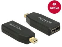 DeLOCK Adapter mini Displayport 1.2 męski > HDMI żeński 4K aktywne czarny