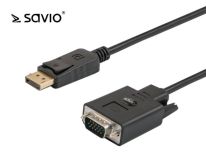 Elmak SAVIO CL-92 Kabel DisplayPort M - VGA M 1.8 m