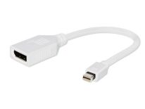 Gembird adapter Displayport mini(M) -> Displayport(F), biały, na kablu 10cm