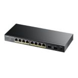 ZyXEL Zyxel GS1100-10HP 10-port GbE Unmanaged PoE Switch (8x Gig LAN, 2x SFP) PoE 130W