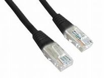 Gembird patchcord RJ45, osłonka zalewana, kat. 5e, UTP, 1m, czarny