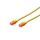 Digitus Kabel Digitus patch cord UTP, CAT.6, żółty, 1,0m, 15 LGW