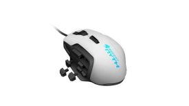 ROCCAT Mysz przewodowa Nyth laserowa biało-czarna