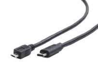 Gembird kabel micro USB 2.0 BM -> USB TYPE-C (480MB/s) 1m, czarny