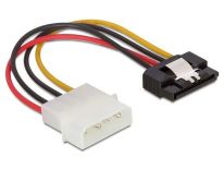 DeLOCK kabel SATA zasilający HDD (M) > Molex(M) metalowy zatrzask 15cm