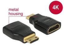 DeLOCK adapter HDMI Mini-C(M)->HDMI(F) High Speed HDMI Ethernet 4k