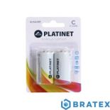 2X PLATINET BATERIA ALKALINE PRO LR14 BLISTER