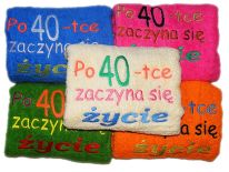 RĘCZNIK ŻYCIE PO 40-TCE 140x70