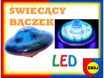 ŚWIECĄCY wirujący BĄCZEK bąk LED muzyka EMAJ