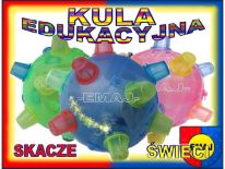 kula EDUKACYJNA PIŁKA świecąca skacząca kolory