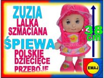 LALKA SZMACIANA ZUZIA 38cm ! ŚPIEWA PO POLSKU