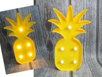 Figurka dekoracyjna plastik 5 LED ANANAS 25 cm